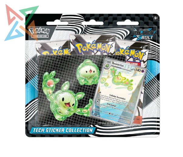 POKÉMON TCG - Scarlet & Violet - BLACK BOLT - Reuniclus (Tech Sticker Blister) (en Inglés)