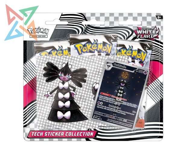 POKÉMON TCG - Scarlet & Violet - WHITE FLARE - Gothitelle (Tech Sticker Blister) (en Inglés)