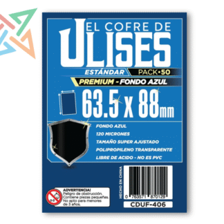 Protectores El Cofre de Ulises (63,5x88) Estándar PREMIUM x50 AZUL
