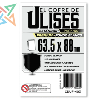 Protectores El Cofre de Ulises (63,5x88) Estándar PREMIUM x50 BLANCO