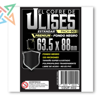Protectores El Cofre de Ulises (63,5x88) Estándar PREMIUM x50 NEGRO