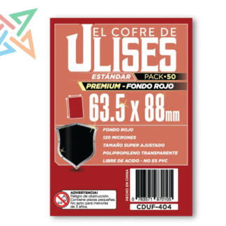 Protectores El Cofre de Ulises (63,5x88) Estándar PREMIUM x50 ROJO