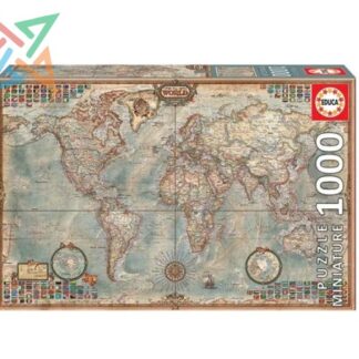 ROMPECABEZAS PUZZLE EDUCA 1000 piezas Mini Nro 16764: MAPAMUNDI POLÍTICO