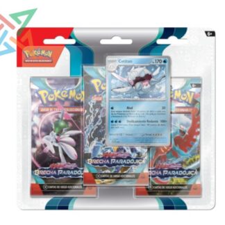 POKÉMON TCG - Escarlata y Púrpura - BRECHA PARADÓJICA: Pack 3 Sobres (Cetitan o Arctibax)