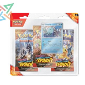 POKÉMON TCG - Escarlata y Púrpura - CHISPAS FULGURANTES: Pack 3 Sobres (Quagsire o Zapdos)