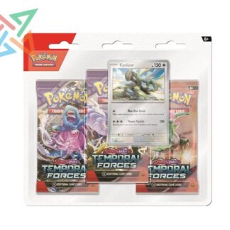 POKÉMON TCG - Escarlata y Púrpura - FUERZAS TEMPORALES: Pack 3 Sobres (Cyclizar)