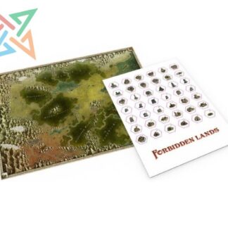 Forbidden Lands: Mapa extra de juego y pegatinas