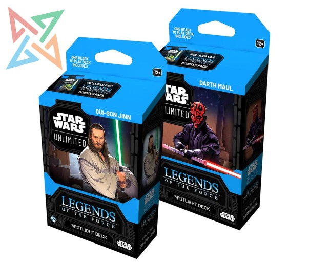 STAR WARS Unlimited - Leyendas de la Fuerza - Mazo de muestra (Darth Maul o Qui-Gon Jinn)