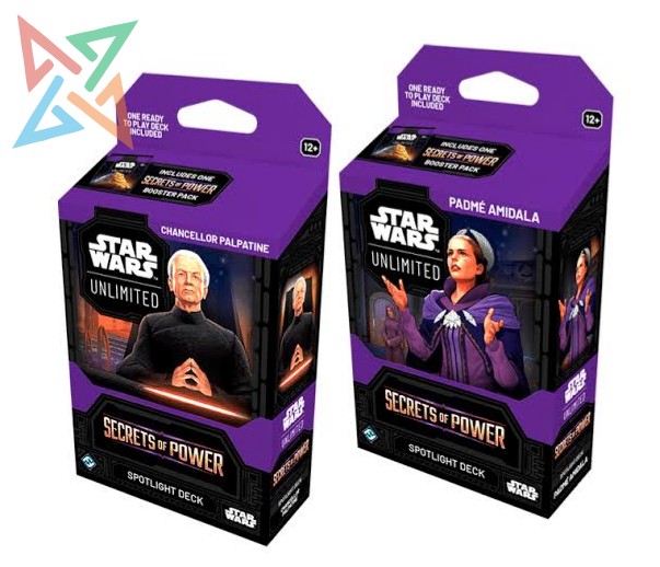 STAR WARS Unlimited - Secrets of Power - Spotlight Deck (Padme Amidala o Chancellor Palpatine) (en Inglés)