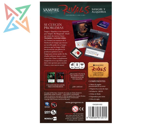 Vampire: The Masquerade - Rivals: Sangre y Alquimia (en Español) - Imagen 2