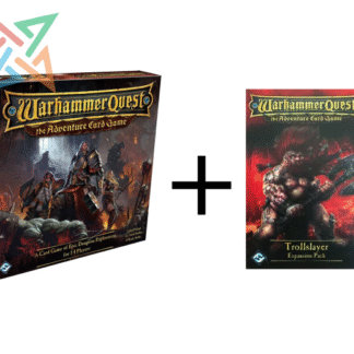 Warhammer Quest : The Adventure Card Game COMBO: Juego BASE + Trollslayer Expansion Pack (todo en Inglés)