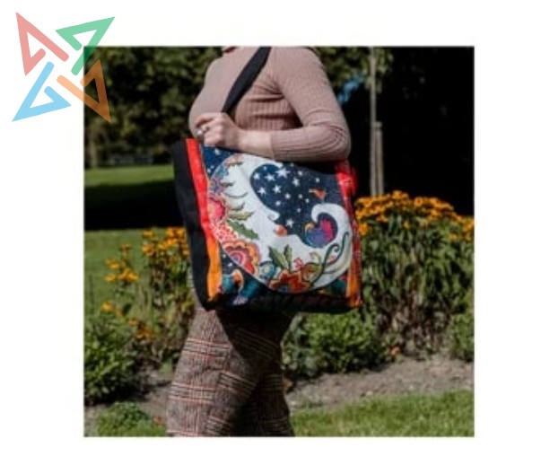 BOLSA DE TELA DE ALGODÓN PAPERBLANKS: CREACIONES JUGUETONAS - PAZ - Imagen 2