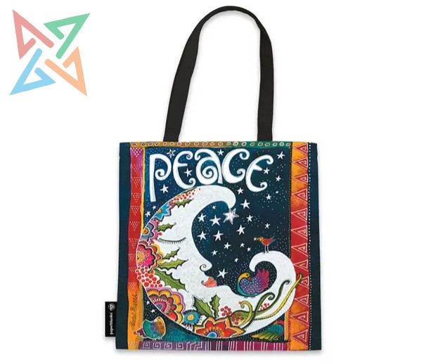 BOLSA DE TELA DE ALGODÓN PAPERBLANKS: CREACIONES JUGUETONAS - PAZ