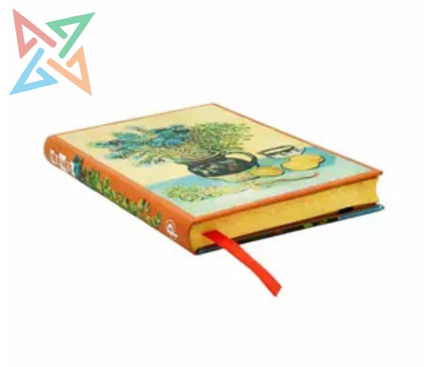 LIBRETA PAPERBLANKS - Tamaño Mini Liso 176 páginas: NATURALEZA MUERTA DE VAN GOGH - Imagen 2