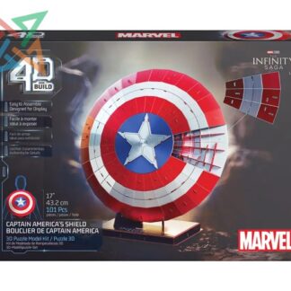 ROMPECABEZAS PUZZLE 4D Build - MARVEL: ESCUDO CAPITÁN AMERICA 101 PIEZAS