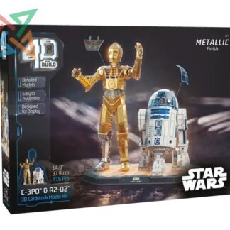 ROMPECABEZAS PUZZLE 4D Build - STAR WARS: C3PO & R2-D2 416 PIEZAS