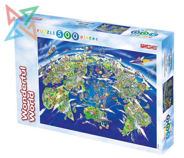 ROMPECABEZAS PUZZLE TOMAX 500 piezas: WONDERFUL WORLD