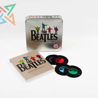 LATA Tin Box Gift Set - Vinyl coasters - BEATLES (Inglés)