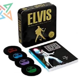LATA Tin Box Gift Set - Vinyl coasters - ELVIS