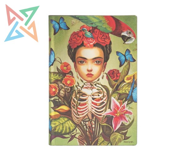 LIBRETA PAPERBLANKS - Tamaño Mini Rayado 208 páginas: FRIDA, El Mágico Mundo de Lacombe