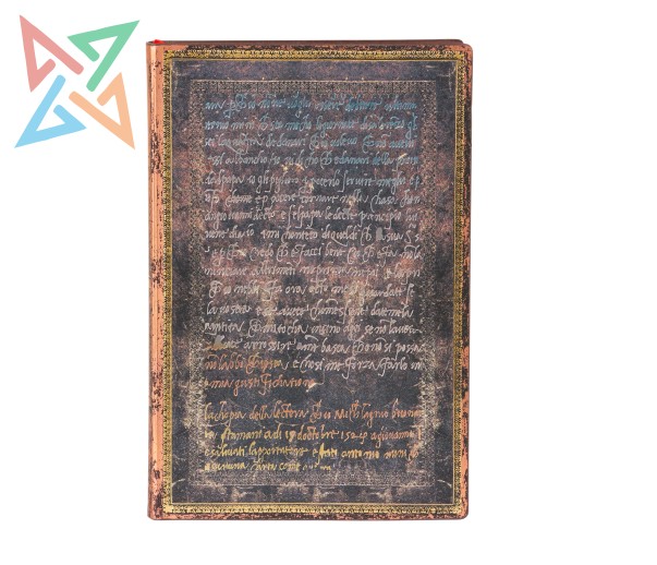 LIBRETA PAPERBLANKS - Tamaño Mini Rayado 208 páginas: Michelangelo, Caligrafía