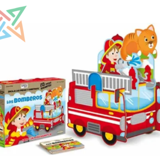 Manolito-SASSI: Libro y PUZLE GIGANTE 3D - LOS BOMBEROS