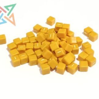 CUBOS de Polipropileno 8mm - Amarillo (pack x 60 unidades)