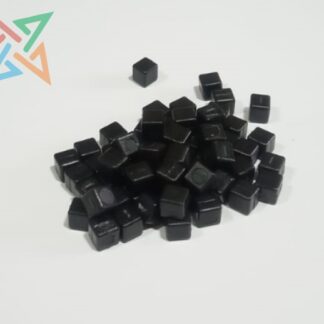 CUBOS de Polipropileno 8mm - Negro (pack x 60 unidades)