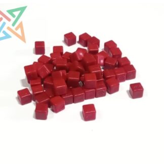 CUBOS de Polipropileno 8mm - Rojo (pack x 60 unidades)