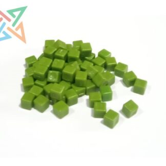 CUBOS de Polipropileno 8mm - Verde Manzana (pack x 60 unidades)