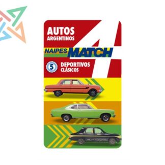 Cartas Match4 Autos Deportivos Clásicos