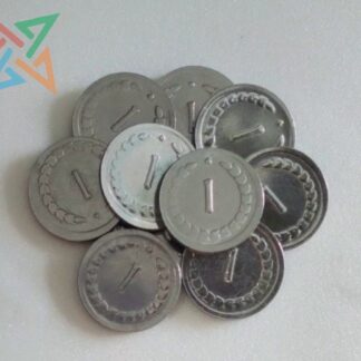 MONEDAS de Acero Inoxidable de 1 (pack x 10 unidades)