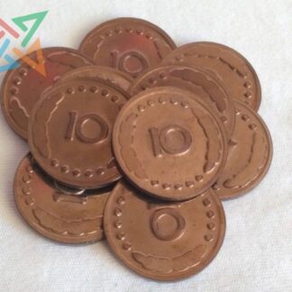 MONEDAS de Acero Inoxidable de 10 (pack x 10 unidades)