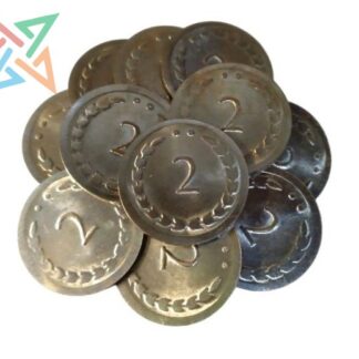 MONEDAS de Acero Inoxidable de 2 (pack x 10 unidades)