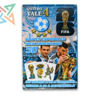 QUIERO VALE 4 - FUTBOL MUNDIAL 2026 - CARTAS ESPAÑOLAS