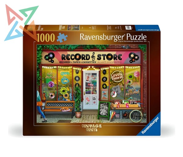 ROMPECABEZAS PUZZLE RAVENSBURGER 1000 Pcs Nro 12000250: Vintage Vinyl