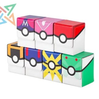 DECK BOX Portamazos TCG Premium POKÉMON (Cuero Sintético Magnético - Diferentes Modelos y Colores)