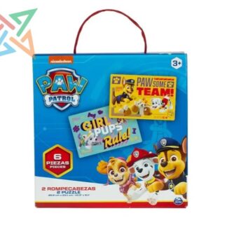 PAW PATROL: 2 Rompecabezas de 6 piezas