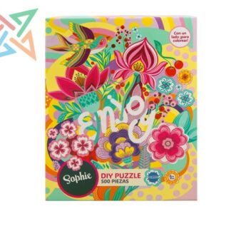ROMPECABEZAS PUZZLE VULCANITA 500 piezas: Sophie (Para armar y colorear)